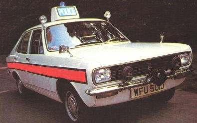 Picture of Avenger Police car, taken from advertising poster.