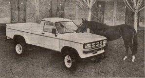 Picture of Avenger based Eniak Durango pickup truck.